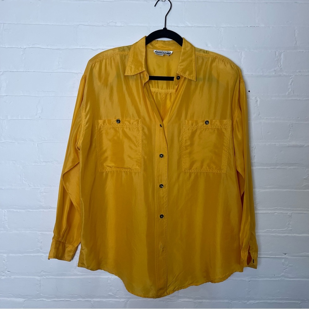 Vintage Long Sleeve Silk Blouse